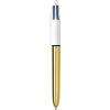 imageBIC 4 Color Shine Retractable Ballpoint Pen with LongLasting Ink and 10 mm Medium Point 3Count in Assorted Ink
