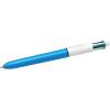 imageBIC 4 Colours Original Retractable Ballpoint Pens Multi Coloured All in One Green Blue Red Black 12 Pens Per Pack1 Count Pack of 12