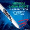 imageBIC 4Color Retractable Ballpoint Pen with Marvels SpiderMan Theme Versatile Medium Point 3Count in Assorted Ink2Count Pack of 1