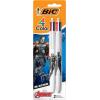 imageBIC 4Color Retractable Ballpoint Pen with Marvels SpiderMan Theme Versatile Medium Point 3Count in Assorted Ink2Count Pack of 1