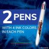 imageBIC 4Color Retractable Ballpoint Pen with Marvels SpiderMan Theme Versatile Medium Point 3Count in Assorted Ink2Count Pack of 1