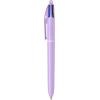 imageBIC 4Color Retractable Ballpoint Pens with 10 mm Medium Point and Assorted Ink Colors 12Count PackBlack  Blue  Green  Red Ink