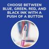 imageBIC 4Color Retractable Ballpoint Pens with 10 mm Medium Point and Assorted Ink Colors 12Count PackPink