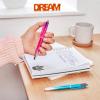imageBIC 4Color Retractable Ballpoint Pens with 10 mm Medium Point and Assorted Ink Colors 12Count PackPurple  Black  Blue  Red Ink