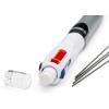 imageBIC 4Color Retractable Ballpoint Pens with 10 mm Medium Point and Assorted Ink Colors 12Count PackRed  Blue  Black Ink