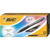 imageBIC BU3 Grip Retractable Ballpoint Pen Medium Point 10mm Black Retractable Black Ballpoint Pens for School and Office 12Count