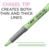 imageBIC Brite Liner Grip Pastel Highlighter Set Chisel Tip 12Count Pack of Pastel Highlighters in Assorted Colors Cute Highlighters for Bullet Journaling Note Taking and More