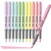 imageBIC Brite Liner Grip Pastel Highlighter Set Chisel Tip 12Count Pack of Pastel Highlighters in Assorted Colors Cute Highlighters for Bullet Journaling Note Taking and More
