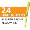 imageBIC Brite Liner Highlighters Chisel Tip 12Count Pack of Yellow Highlighters Ideal Highlighter Set for Organizing and ColoringYellow