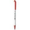 imageBIC Clic Stic Black Retractable Ballpoint Pens Medium Point 10mm 12Count Pack Round Barrel Design for Comfortable WritingRed