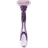 imageBIC Click 5 Soleil Womens Disposable Razors 5 Blades With a Moisture Strip For a Smoother Shave 1 Handle and 3 Cartridges 4 Piece Razor Set1 Handle  3 Cartridges