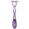 imageBIC Click 5 Soleil Womens Disposable Razors 5 Blades With a Moisture Strip For a Smoother Shave 1 Handle and 3 Cartridges 4 Piece Razor Set1 Handle  3 Cartridges