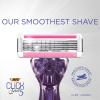 imageBIC Click 5 Soleil Womens Disposable Razors 5 Blades With a Moisture Strip For a Smoother Shave 1 Handle and 3 Cartridges 4 Piece Razor SetSystem