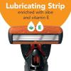 imageBIC Comfort 3 Refillable Refill Razor Cartridges ThreeBlade Disposable Razors for Men Sensitive Skin Razor for a Comfortable Shave 14 Razor Refill CartridgesBlackOrange