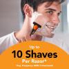 imageBIC Comfort 3 Refillable Refill Razor Cartridges ThreeBlade Disposable Razors for Men Sensitive Skin Razor for a Comfortable Shave 14 Razor Refill CartridgesBlackOrange