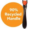 imageBIC Comfort 3 Refillable Refill Razor Cartridges ThreeBlade Disposable Razors for Men Sensitive Skin Razor for a Comfortable Shave 14 Razor Refill CartridgesBlackOrange