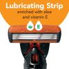 imageBIC Comfort 3 Refillable Refill Razor Cartridges ThreeBlade Disposable Razors for Men Sensitive Skin Razor for a Comfortable Shave 14 Razor Refill CartridgesBlackOrange