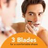 imageBIC Comfort 3 Refillable Refill Razor Cartridges ThreeBlade Disposable Razors for Men Sensitive Skin Razor for a Comfortable Shave 14 Razor Refill CartridgesBlackOrange