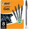 imageBIC Cristal Gel Pens Medium Point 07 mm Ultra Smooth Long Lasting Writing Black Gel Pens 8Count Visit the StoreBlack Cristal Gel