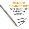 imageBIC Cristal Xtra Smooth Black Ballpoint Pens Medium Point 10mm 12Count Pack Extra Smooth and Reliable Ballpoint Pens