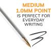 imageBIC Cristal Xtra Smooth Black Ballpoint Pens Medium Point 10mm 24Count Pack Extra Smooth and Reliable Ballpoint Pens