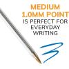 imageBIC Cristal Xtra Smooth Blue Ballpoint Pens Medium Point 10mm 12Count Pack Extra Smooth and Reliable Ballpoint Pens