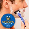 imageBIC EasyRinse AntiClogging Mens Disposable Razors for a Smooth Summer Shave With Less Irritation Shaving Razors With 4 Blades 6 Pack1 Count Pack of 1