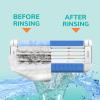 imageBIC EasyRinse AntiClogging Womens Disposable Razors for a Smoother Shave With Less Irritation Shaving Razors With 4 Blades 6 Count1 Count Pack of 6