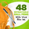 imageBIC Ecolutions Clic Stic Blue Ballpoint Pens Medium Point 10mm 48Count Pack Retractable Ball Point Pens Made from 78 Recycled Plastic12 Count Pack of 4