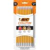 imageBIC Evolution Cased Pencil 2 Lead Gray Barrel 24CountYellow