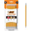 imageBIC Evolution Cased Pencil 2 Lead Gray Barrel 24CountYellow