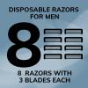 imageBIC Flex 3 Titanium Disposable Razors for Men For a Smooth UltraClose and Comfortable Shave 10 Piece Disposable Razor Set with 3 Blades8 Count Pack of 1