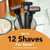 imageBIC Flex 4 Refillable Refill Razor Cartridges for Men LongLasting 4 Blade Razor Heads for Sensitive Skin 10 Refill CartridgesBlackGreen