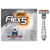 imageBIC Flex 5 Mens Disposable with 5 Blade Razors Longer Lasting Flexible Blades and Precision Edging Blade 4PackFlex 5 Disposable