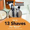 imageBIC Flex 5 Refillable Razors for Men LongLasting 5 Blade Razors for a Smooth and Comfortable Shave 1 Handle and 12 Cartridges 13 Piece Shaving KitBlack
