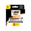 imageBIC Flex 5 Refillable Razors for Men LongLasting 5 Blade Razors for a Smooth and Comfortable Shave 1 Handle and 12 Cartridges 13 Piece Shaving KitBlack