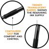 imageBIC Gelocity Original Black Gel Pens Medium Point 07mm 12Count Pack Retractable Gel Pens With Comfortable Grip