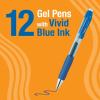 imageBIC Gelocity Pro Gel Pen with 07 mm Medium Point and SmearResistant Ink 12Count in Blue Ink