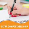 imageBIC Gelocity Pro Retractable Gel Pen with 07 mm Medium Point 12Count in Black Ink for Smooth Writing