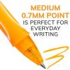 imageBIC Gelocity Quick Dry Assorted Colors Gel Pens Medium Point 07mm 8Count Pack Retractable Gel Pens With Comfortable Full Grip