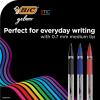 imageBIC Gelocity Smooth Stic Gel Pen Fine Point 05mm Assorted Colors 36Count Vibrant and Smooth Gel Ink PensBlack