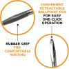 imageBIC Glide Black Retractable Ballpoint Pens Medium Point 10mm 4Count Pack Ultra Smooth Writing Black PensAssorted