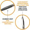 imageBIC Glide Black Retractable Ballpoint Pens Medium Point 10mm 4Count Pack Ultra Smooth Writing Black PensBlack