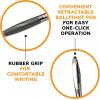 imageBIC Glide Black Retractable Ballpoint Pens Medium Point 10mm 4Count Pack Ultra Smooth Writing Black PensBlack