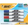 imageBIC Great Erase BOLD Dry Erase Marker Tank Style Chisel Tip Assorted Colors 4Count