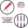 imageBIC Intensity Black Permanent Markers Ultra Fine Point 12Count Pack of Black Markers With NonSlip Grip for Comfort and Control