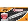 imageBIC PrevaGuard Round Stic Ballpoint Pen With Builtin Protection To Suppress Bacteria Growth Medium Point 10 mm Black 12Count
