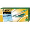 imageBIC Round Stic Grip XtraComfort Medium Ball Point Pen Green 12 PackPen