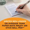 imageBIC Round Stic Xtra Life Ballpoint Pen Ultra Long Lasting and Consistent Ink Flow 60Count in Black InkBlack