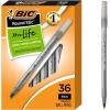imageBIC Round Stic Xtra Life Ballpoint Pen Ultra Long Lasting and Consistent Ink Flow 60Count in Black InkBlack
